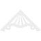 Ekena Millwork Pitch Marshall Architectural Grade PVC Gable Pediment, 72"W x 36"H x 1"P (12/12) GPP072X036X100MAR - alternate 5